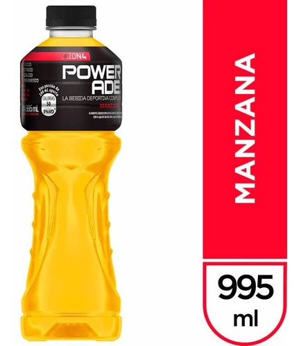 Pack X 24 Unid. Energizante  Manzana 995 Cc Powerade Bebida