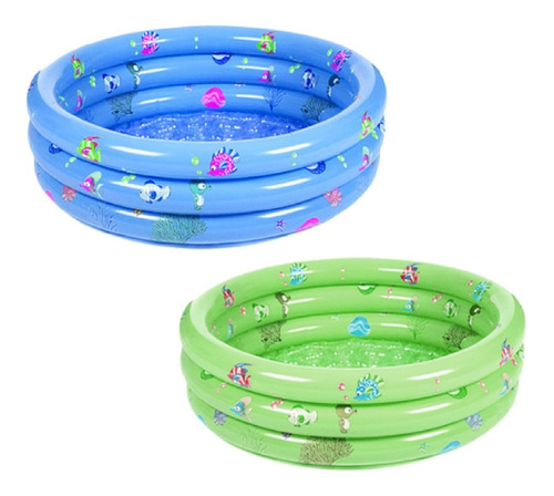 X 2 Piscina Inflable 140x40 ,tres Anillos