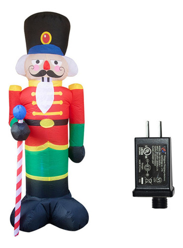 Y Cb W Cascanueces Inflable Navideño De 8 Pies Con 3 Luces