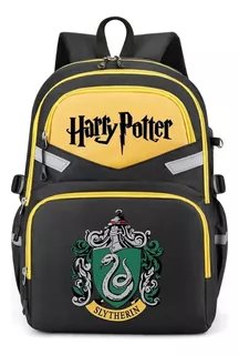Bolsa De Ombro Harry Potter Slytherin Com Listras Refletivas