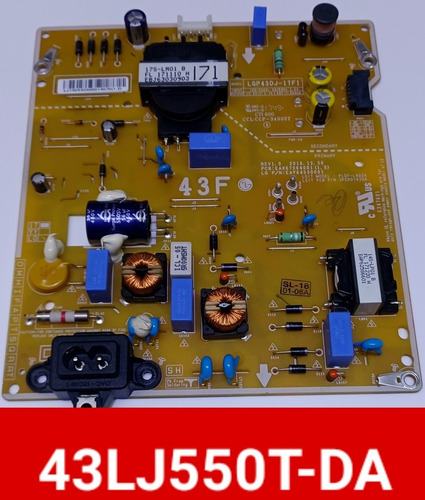 Tarjeta Fuente LG 43lj550t 