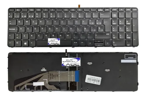 Tastiera Compatibile Per Notebook HP ProBook 450/455/470/650/655 G3 G4 - Layout Italiano QWERTY, Nera, Flat 30mm