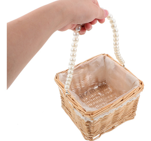 Cesta De Ratán Para Arreglos Florales, Bolsas De Flores Teji