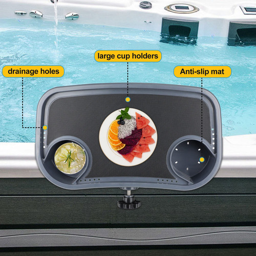 Bandeja Para Bañera De Hidromasaje Con Soporte Ajustable Bandeja De Bañera De Hidromasaje Bandeja De Mesa De Bañera De Hidromasaje Soporte De Taza De Bañera De Hidromasaje Soporte Para Bebidas