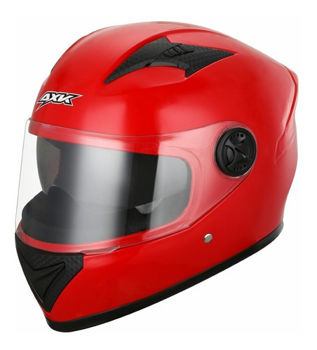 Casco Abatibles Motos Motocicleta Anti Niebla Espejo Doble Color Rojo