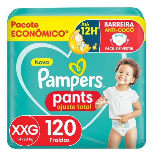 Fralda Pampers Pants Ajuste Total Tamanho XXG 120 Unidades