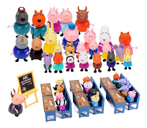 Peppa Pig Juguetes Para Niños Set De Muñecas Peppa Pig Niña