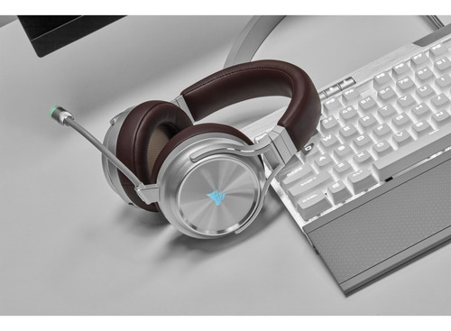 Imagen 10 de 10 de Auricular Gamer Corsair Virtuoso Se Rgb Wireless Expresso