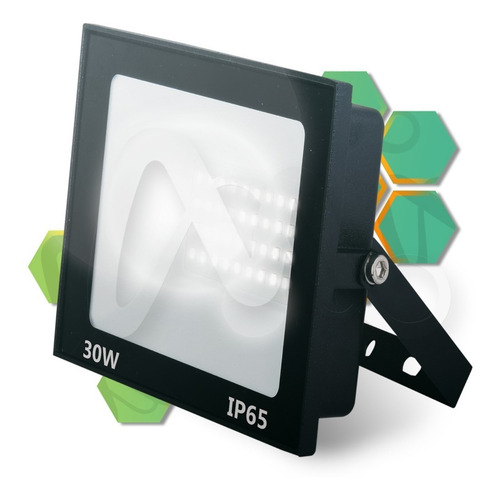 Imagen 1 de 8 de Reflector Led 30w Hi Power Flat Exterior. Garantia