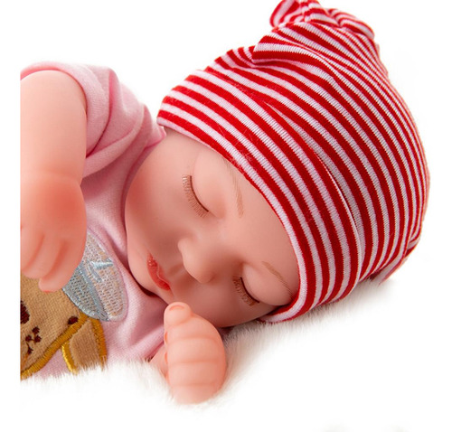 25cm 10 Realista Reborn Boy Doll Hecho A Mano Recién Rojo