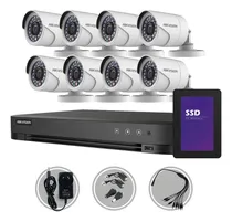 Comprar Kit Seguridad Dvr 8ch Hikvision + 8 Camaras Hd  1mp + 1tb