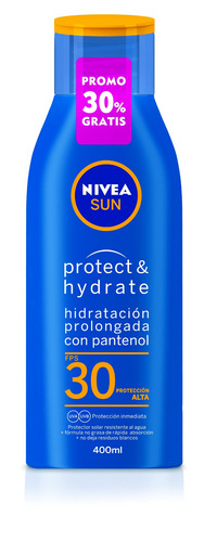 Imagen 1 de 1 de Protector solar Nivea Sun FPS 30 Protect & Hydrate en crema de 400 mL