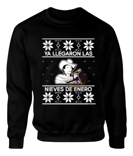 Sudadera Navidad Hoodie Chalino Nieves De Enero Regalo M2