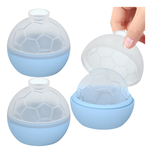 Molde Redondo De Silicona Para Cubos De Hielo, Diseño De Fút