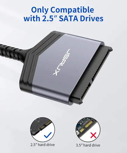 Adaptador De Cable Sata A Usb A 3.0 Para Hdd/ssd Sata Iii 2.