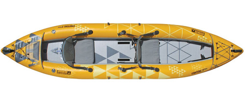 Avanzado Elementos Straitedge2 Pro Kayak Inflable, Amarillo.