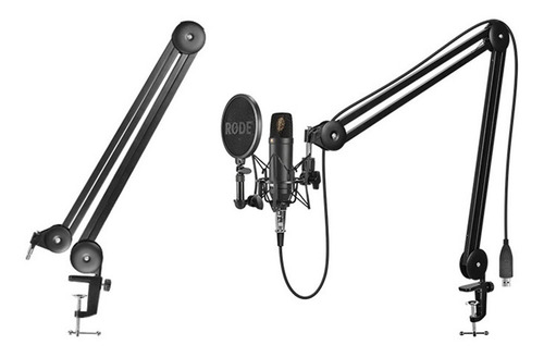 Imagen 2 de 10 de Soporte De Brazo Para Micrófono Heavy Duty 360° Ajustable Me