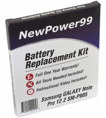 Samsung Galaxy Note Pro 12.2 Sm-p905 Bateria Repuesto Kit