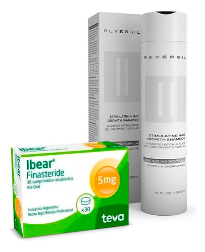 Kit Ibear 5mg Finasteride + Reversil® Shampoo Estimulador