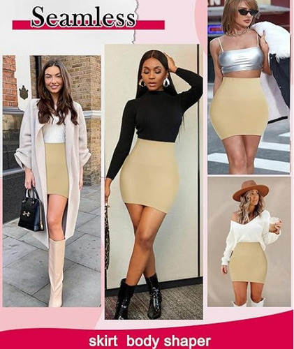 A Body Shapewear Falda Cintura Alta Tummy Control Para Mujer