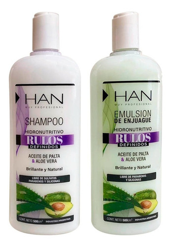 Han Rulos Definidos - Shampoo + Acondicionador X 500ml