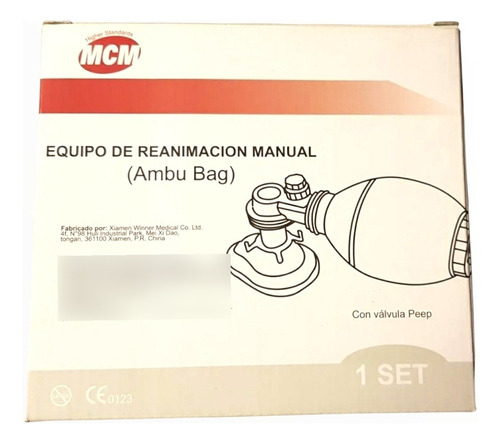 Equipo De Reanimacion Manual Pediátrico Mcm (ambug Bag)