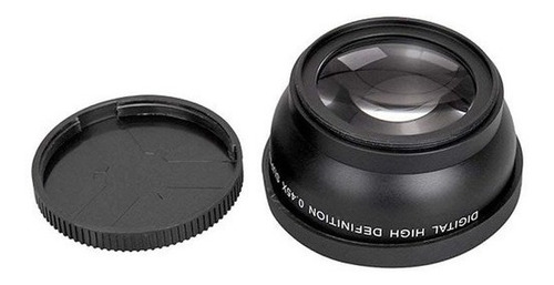 Lente Grande Angular Wide 0.45x Rosca 58mm + Macro P/ Canon Preto