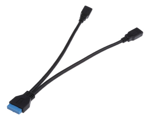 Usb 3.0 Motherboard De 20 Pines Hembra A 2 Conectores