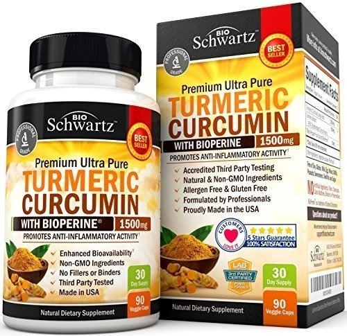 Curcumina De Cúrcuma Con Bioperine 1500mg Potencia Más Alta 