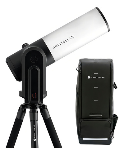 Telescopio astronómico Unistellar eVscope 2 con una apertura de 114mm color blanco