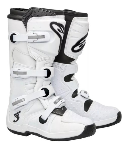 Botas Alpinestars Tech 3 Blancas Motocross Enduro Atv Rzr  