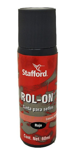 Tinta Para Sello Azor Stafford Coc6000 60 Mlilitros Rojo