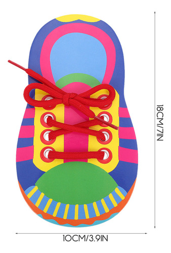 Juguete Para Enhebrar Cordones Para Atar Zapatos, Tabla De E