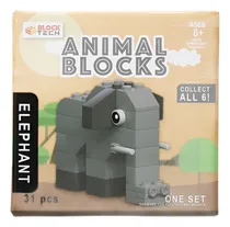 Comprar Bloques Figuras Animal Elefante Blocks Set Construcción 