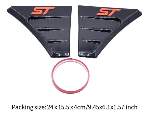 Cubiertas Laterales De Alerón Negras Para Focus Rs Mk2