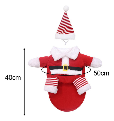 Roupa De Natal De Gato Roupas De Natal Com Chapéu Roupas Xl
