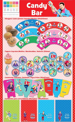 Topa Kit Imprimible Personalizado Con Candy Bar