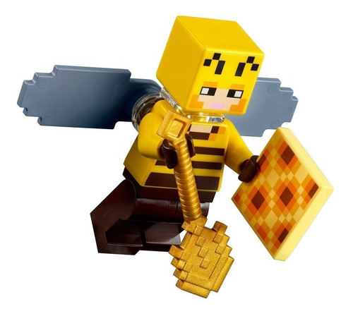 Imagen 4 de 5 de Bloques para armar Lego Minecraft The bee farm 238 piezas en caja