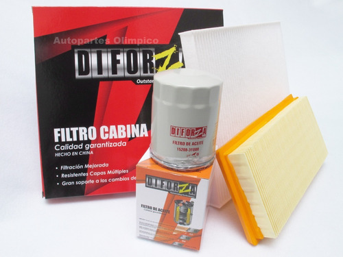 Kit Filtros Aire, Aceite Y Cabina Nissan Versa 1.6 2012-2019