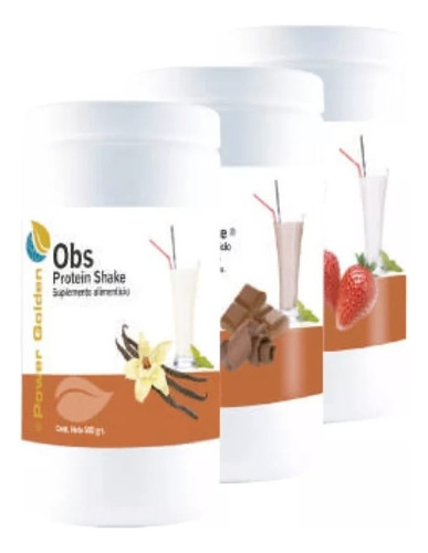 Obs Protein Shake 500 Grs Sabor Chocolate Powergolden