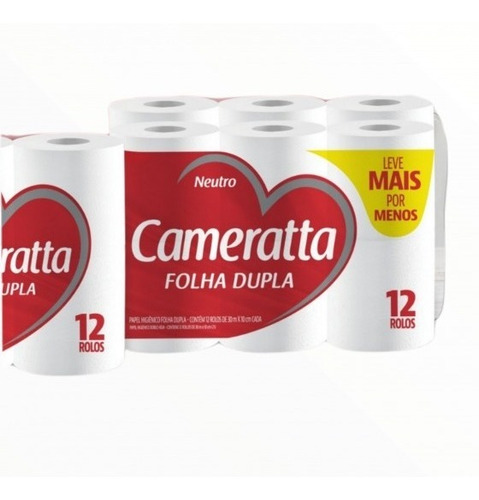 Cameratta Papel Higienico Doble Hoja 12 Rollos 30mt