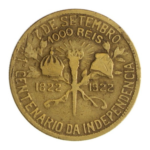 Moeda De 1000 Reis 1822/1922 7 De Setembro