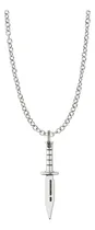 Comprar Collar Daga Cuchillo Táctico Dije Cuchillo Navaja Regalo Para Militares Collar Gótico Rock Collar Punk Collar Moda Dijes Plateado Cuchillo Punta Lanza