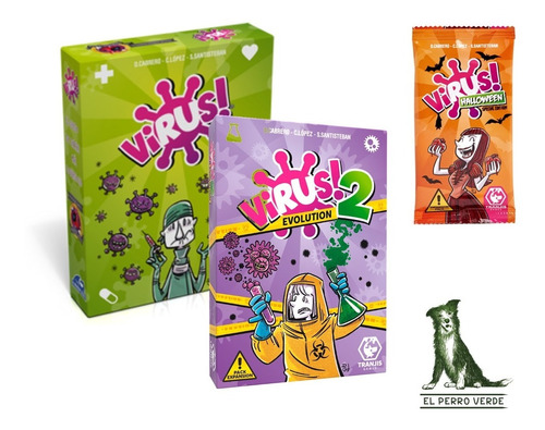 Virus + Virus 2 + Halloween - El Perro Verde Juegos De Mesa 