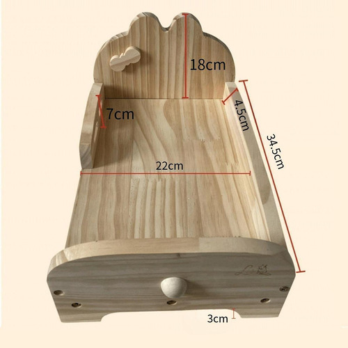 Nido De Cama De Conejillo De Indias De Madera Versátiles S