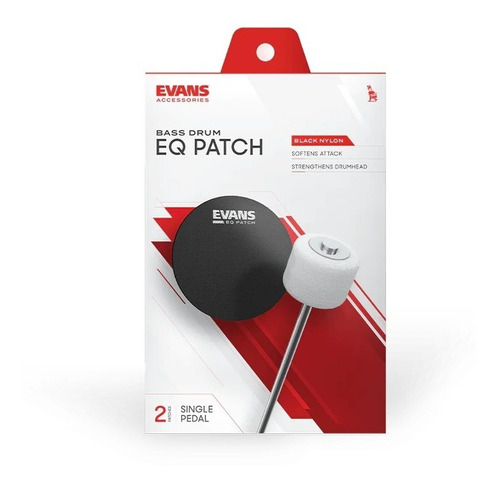 Parche Protector  Para Bombo De Bateria Evans Eqpb1