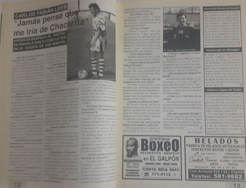 Revista El Tablón 4 La Historia De Atlanta Chacarita (Usado)