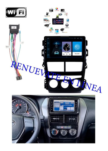 Bisel 9 Pulgadas Toyota Yaris Más Radio Android