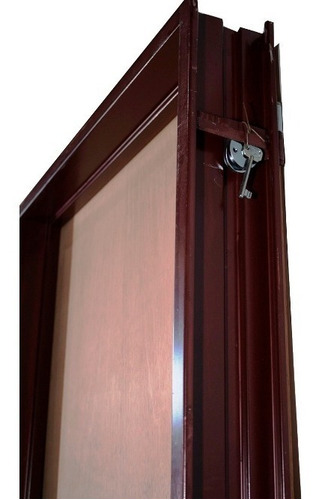 Imagen 2 de 4 de Puerta Placa Cedro Nacional 80x200 Marco Chapa 22 Tab15