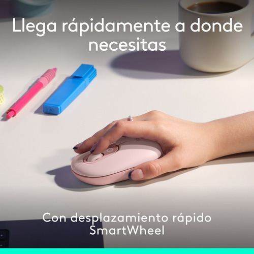 Kit Teclado Y Mouse Pop Icon Logitech Bt Inalambrico Español